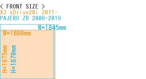 #X3 xDrive20i 2011- + PAJERO ZR 2006-2019